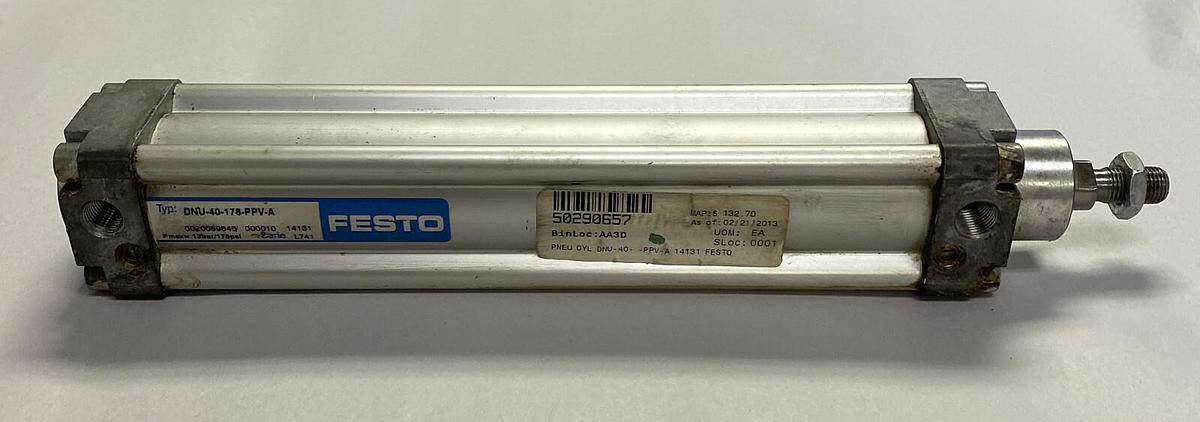 Used FESTO,DNU-40-178-PPV-A,PNEUMATIC CYLINDER