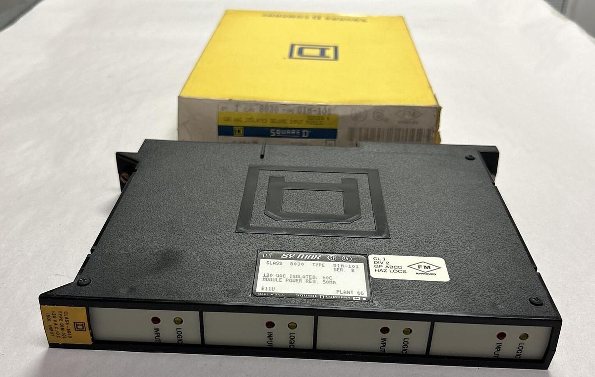 Used SQUARE D,8030-DIM-101,DELUXE INPUT MODULE NEW