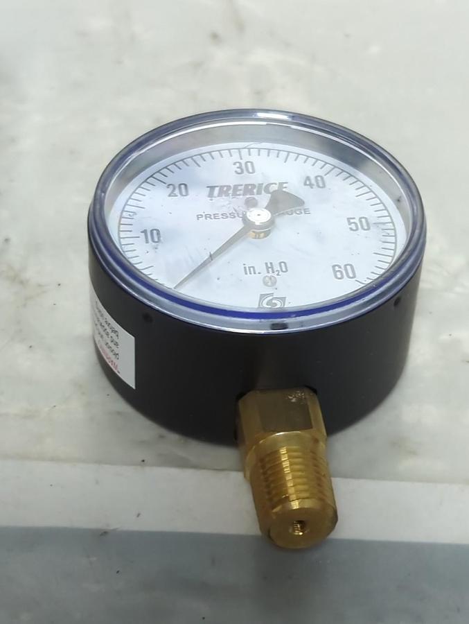 TRERICE,760B,PRESSURE GAUGE 0-60PSI 1/4 NPT LM NOS