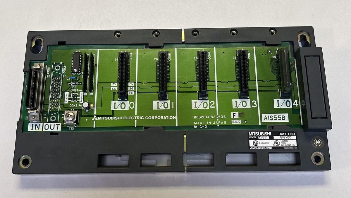 Used MITSUBISHI,A1S55B,BASE UNIT
