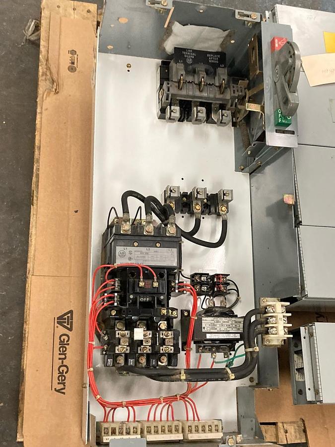 Used Allen-Bradley,2112B,Size 3 Fused Starter MCC Bucket 3-Phase 60Hz 480V 32 Inch