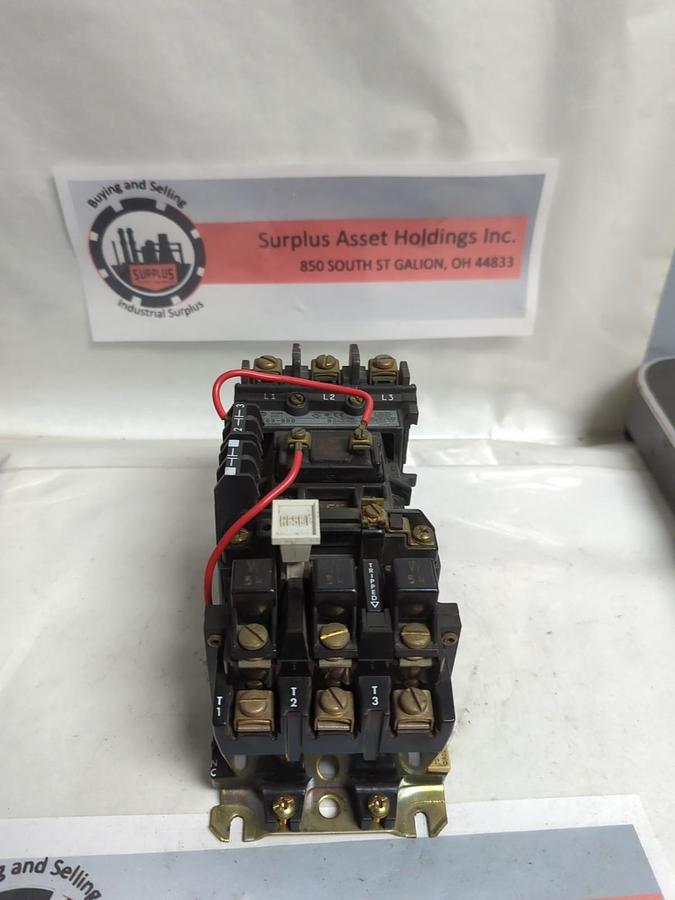 Used ALLEN BRADLEY,509-B0D,MOTOR STARTER SERIES B SIZE 1 PRE-OWNED