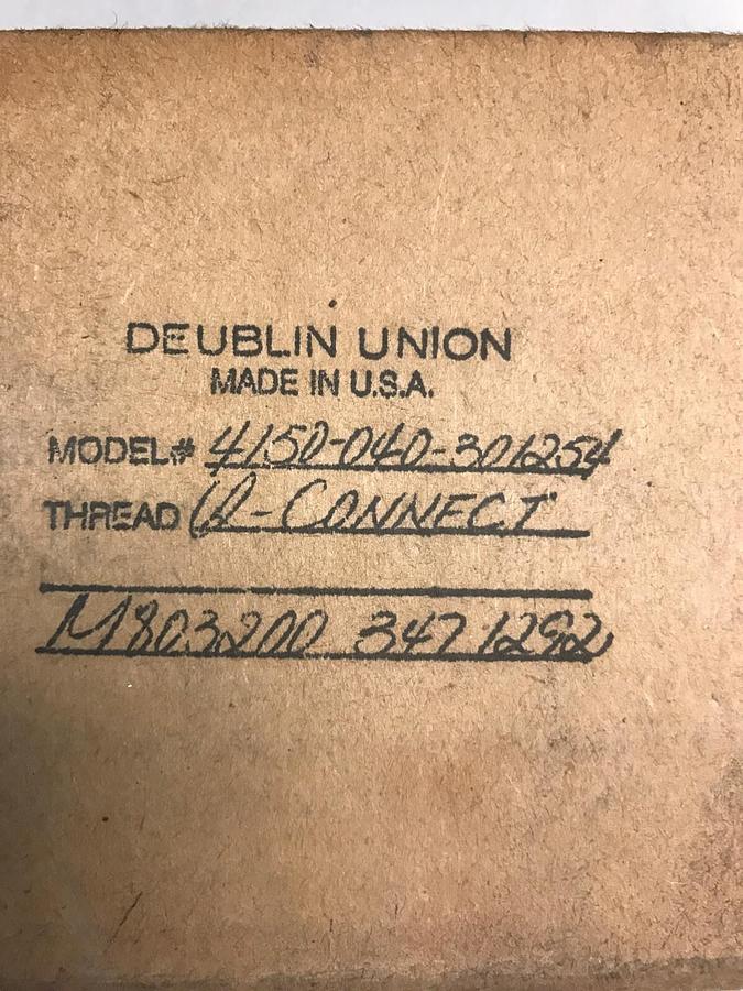 Deublin Union,4150-040-301254,ROTARY UNION