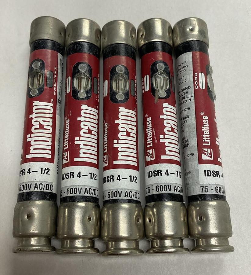 LittelFuse,IDSR 4-1/2,Fuse 4-1/2 AMP  Lot of 5 New No Box
