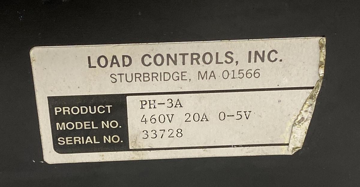 Used LOAD CONTROLS,PH-3A,POWER CELL TRANSDUCER