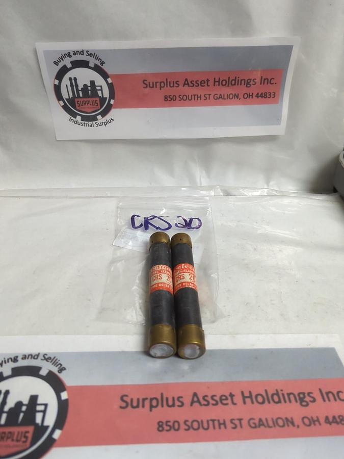 Used ECON,CRS-20,TIME-DELAY 20 AMP FUSE LOT OF 2 PRE-OWNED