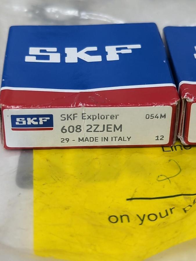 SKF,608 2ZJEM,DEEP GROOVE BALL BEARING LOT OF 2 NOS