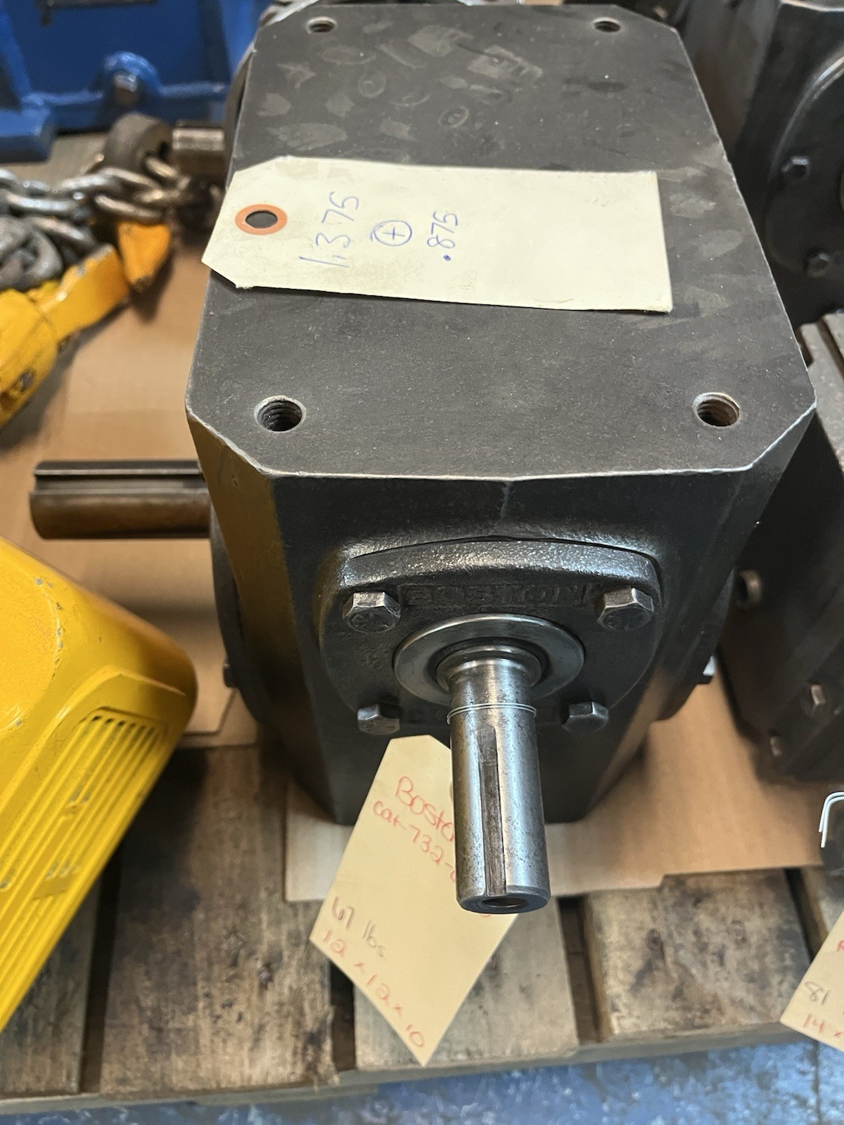 Used BOSTON GEAR,732-60-C,GEAR REDUCER RATIO 60 INPUT HP 1.52