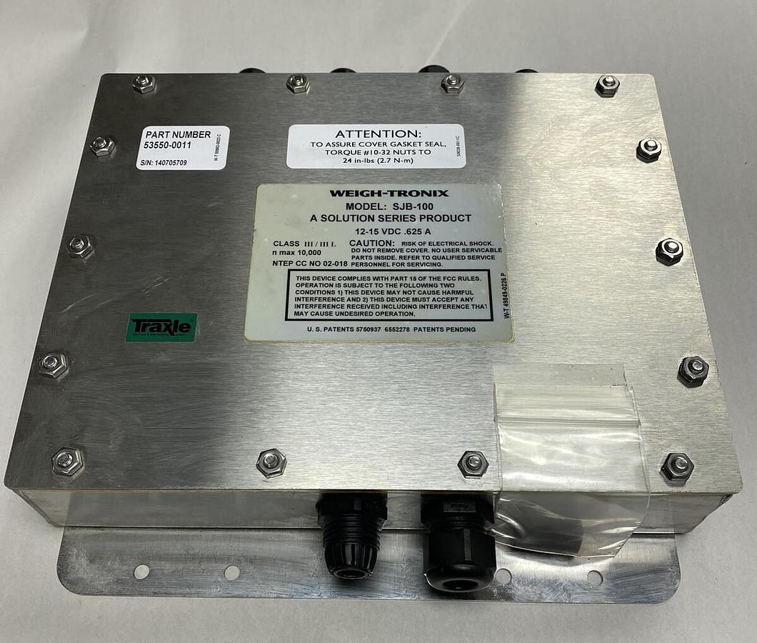 Used Weigh Tronix,SJB-100,CELL LOADER .625AMP 12/15VDC NEMA 4X
