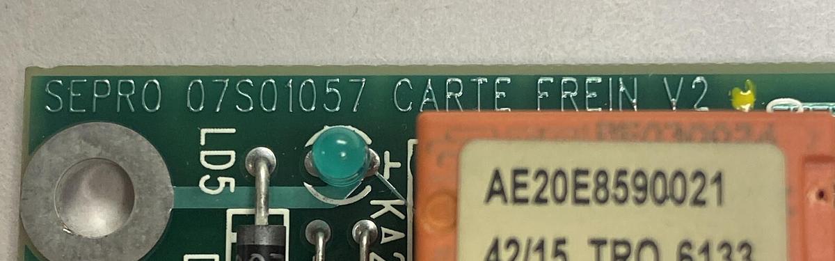 Used SEPRO,07S01057 V2 S900-II,S-SERIES BRAKE BOARD