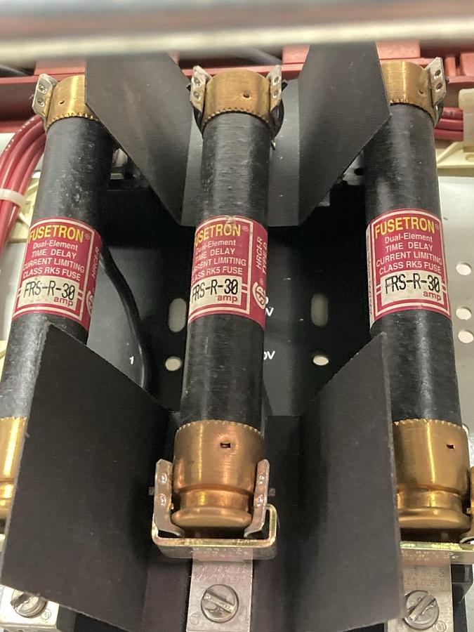 Used Cutler Hammer,30 Amps,12 INCH MCC Disconnect FUSED Feeder Bucket 60Hz 480V