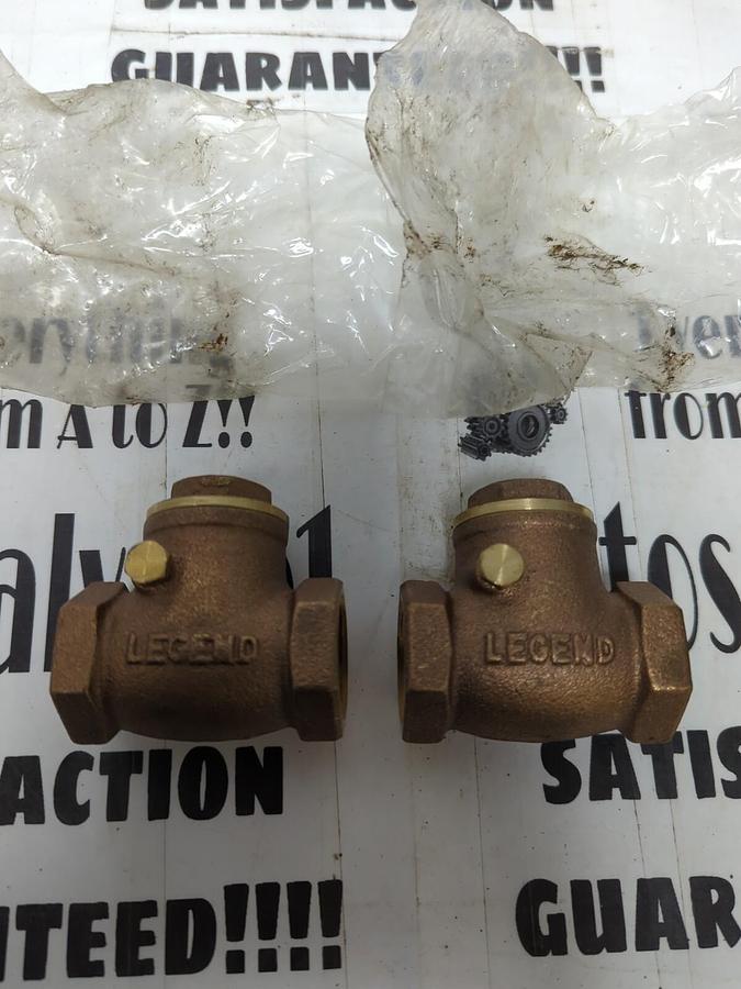LEGEND,NA,3/4 INCH NPT 200WOG BALL CHECK VALVES LOT OF 2 NOS