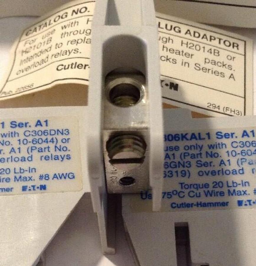 Eaton Cutler-Hammer,C306KAL-3, Lug Adapter Assembly LOT OF 5