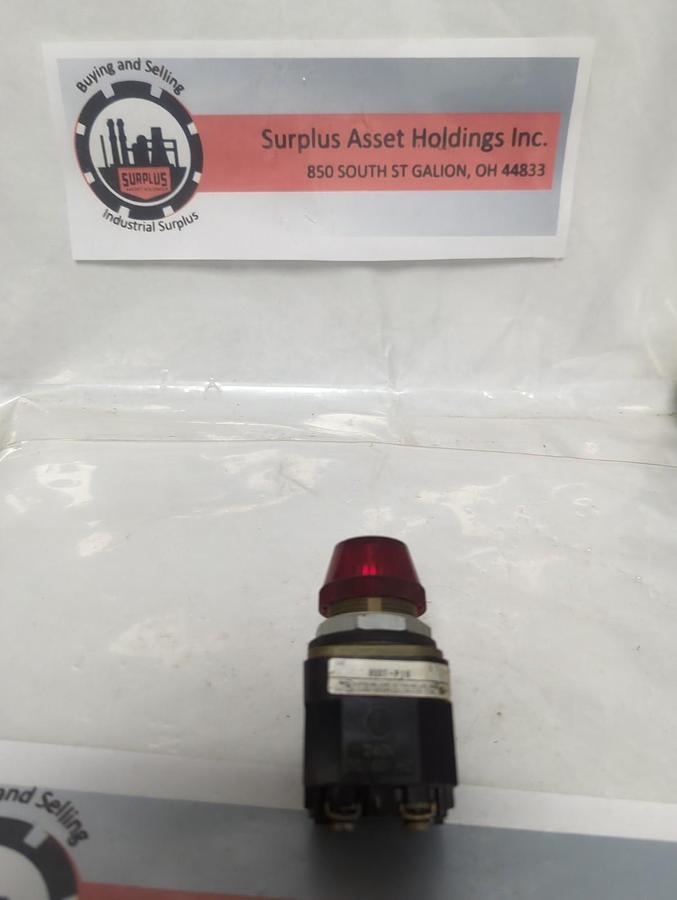 Used ALLEN BRADLEY,800T-P16,SERIES T PILOT LIGHT RED PRE-OWNED