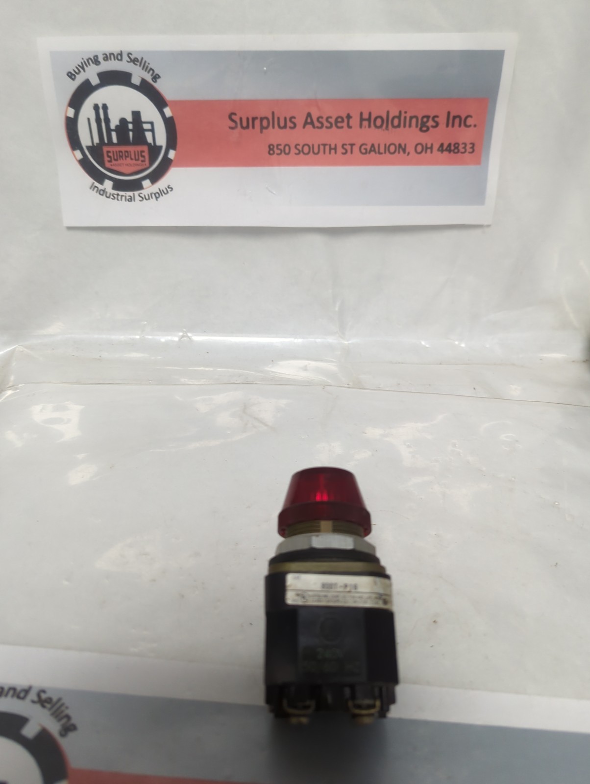Used ALLEN BRADLEY,800T-P16,SERIES T PILOT LIGHT RED PRE-OWNED