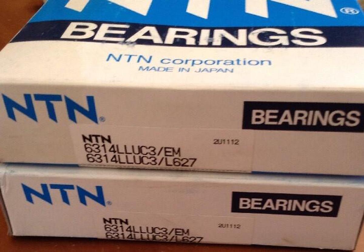 NTN,6314LLUC3/EM, 6314LLUC3/L627 Single Row Deep Groove Radial Ball Bearing
