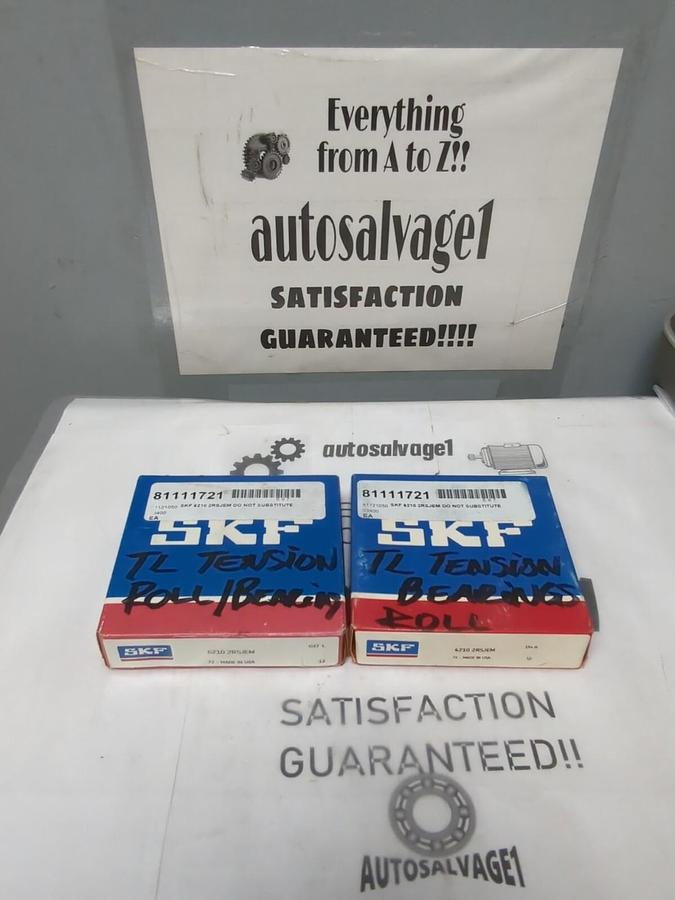 SKF,6210 2RSJEM,DEEP GROOVE BALL BEARING 50MM BORE LOT OF 2 SEALED BOXES