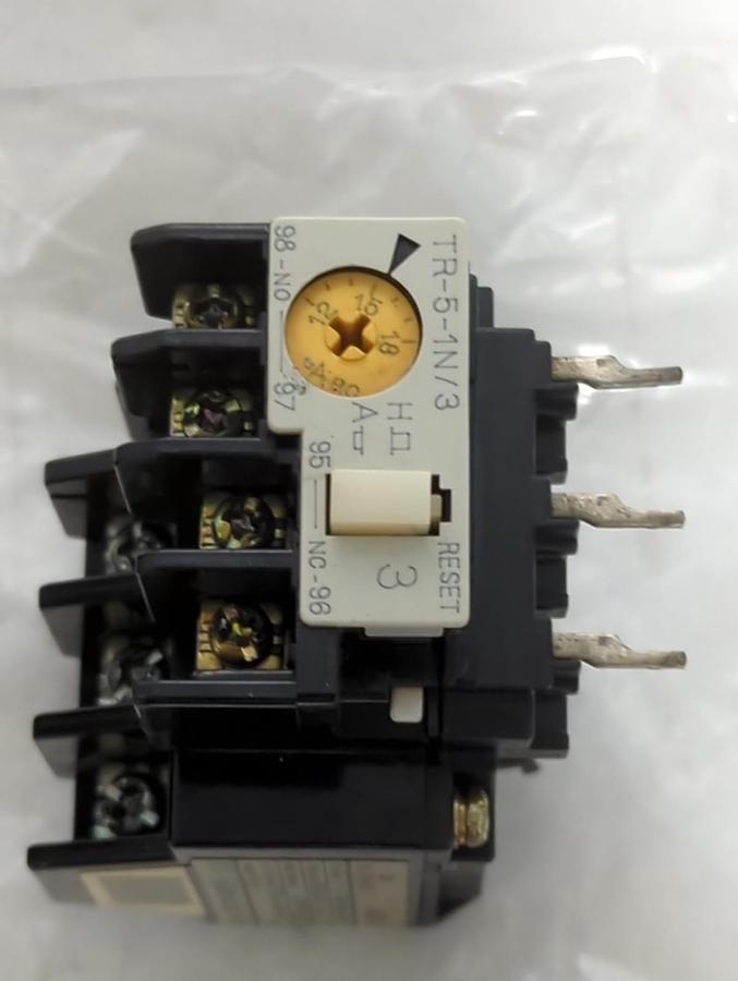 Used FUJI,TR-5-1N/3,THERMAL OVERLOAD RELAY LOT OF 2 PRE-OWNED