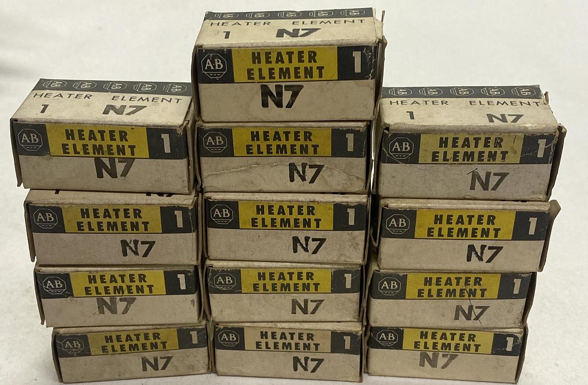 ALLEN BRADLEY,N7,OVERLOAD RELAY HEATER ELEMENT LOT OF 13 NOS