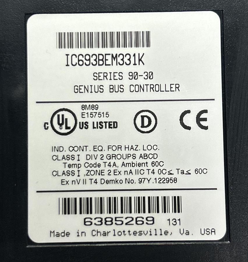 Used GE FANUC,IC693BEM331K,GENIUS BUS CONTROLLER