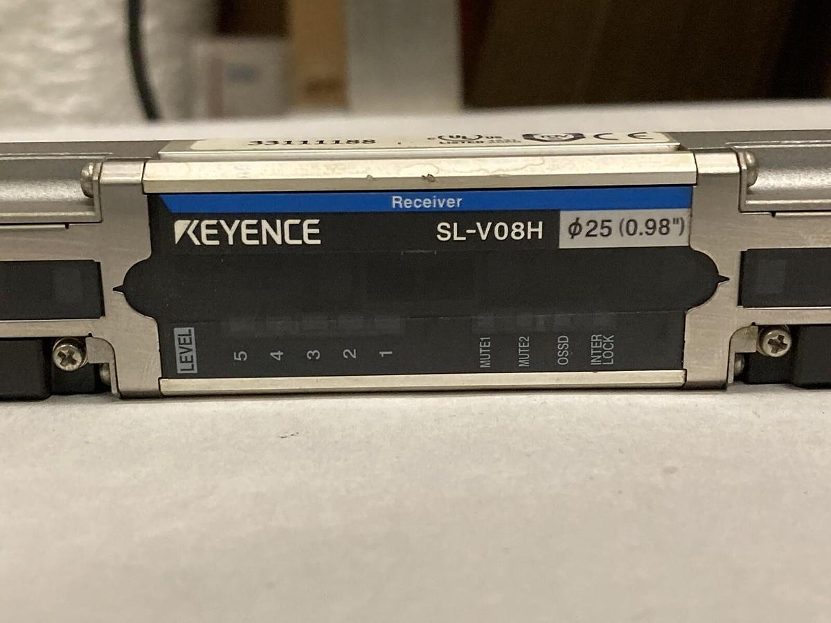 Used Keyence,SL-V08H-R,Light Curtain Transmitter 24v-dc
