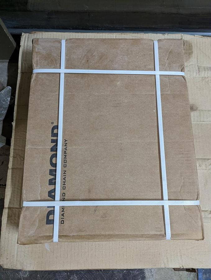 DIAMOND,160ZN 60P24,HEAVY INDUSTRIAL CHAIN 10FT W/ CONNECTOR NOS