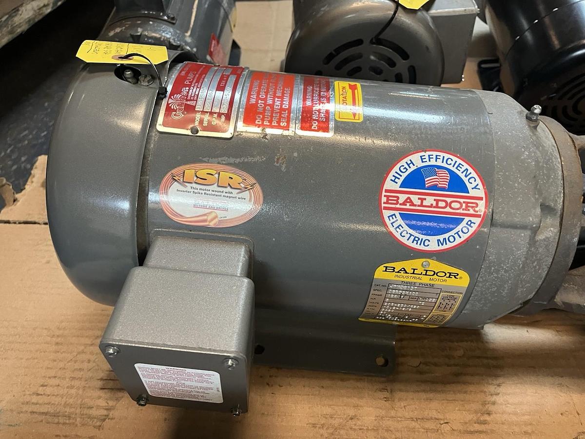 GUSHER,11019AH-A,HORIZONTAL CENTRIFUGAL PUMP 1-1/2X2 IMP 6" 5HP 3450RPM 3PH