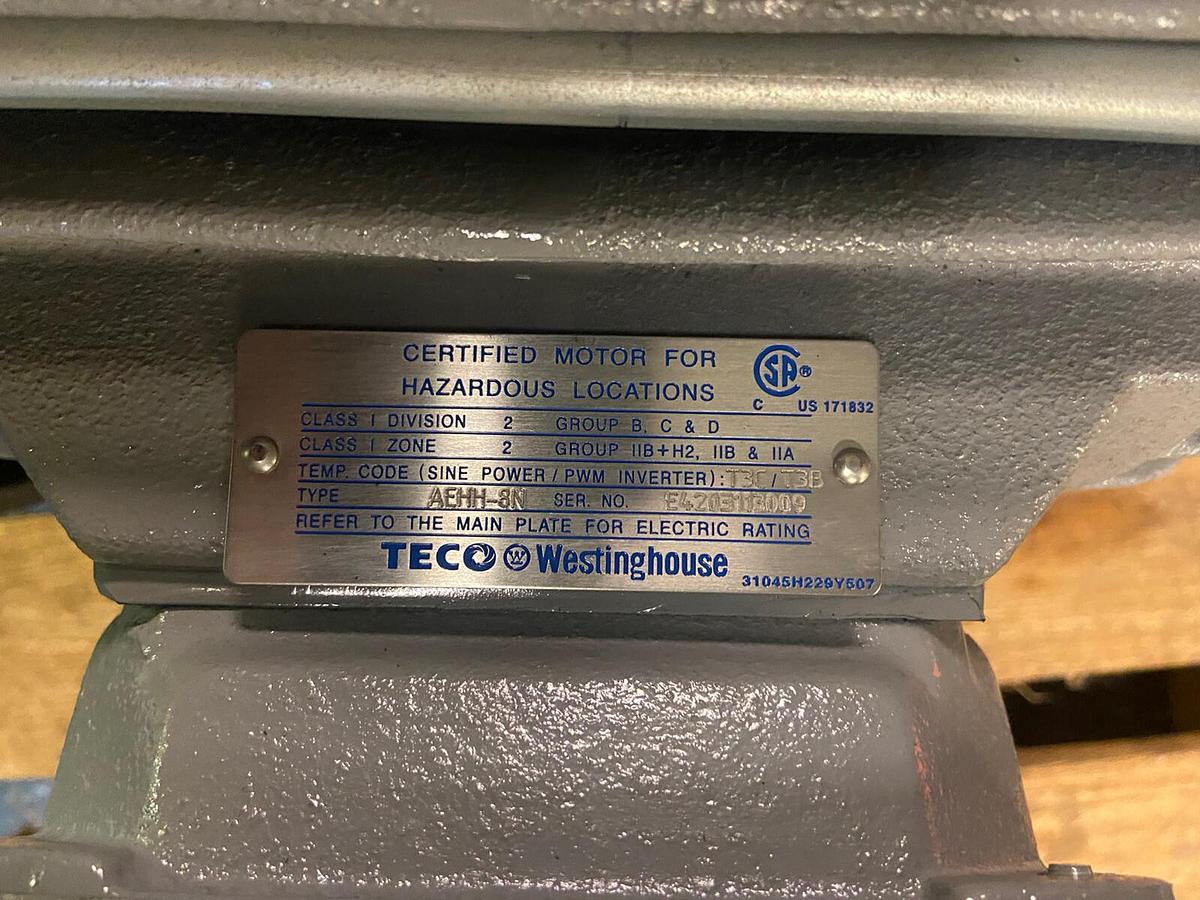 TECO Westinghouse,EPV7/545,7-1/2Hp Severe Duty Motor 1760RPM 575V 213T AEHH-8N
