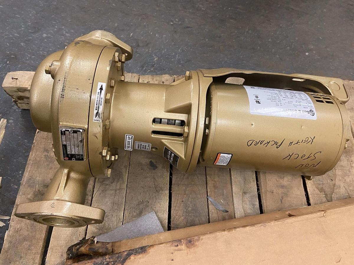 Bell & Gossett,e-60 1E077LF,Circulation Pump  Size 1.5x6.25 1.75Hp 230/460V
