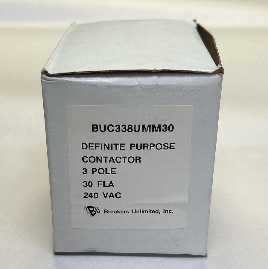 BREAKERS UNLIMITED,BUC338UMM30,DEFINITE PURPOSE CONTACTOR NOS
