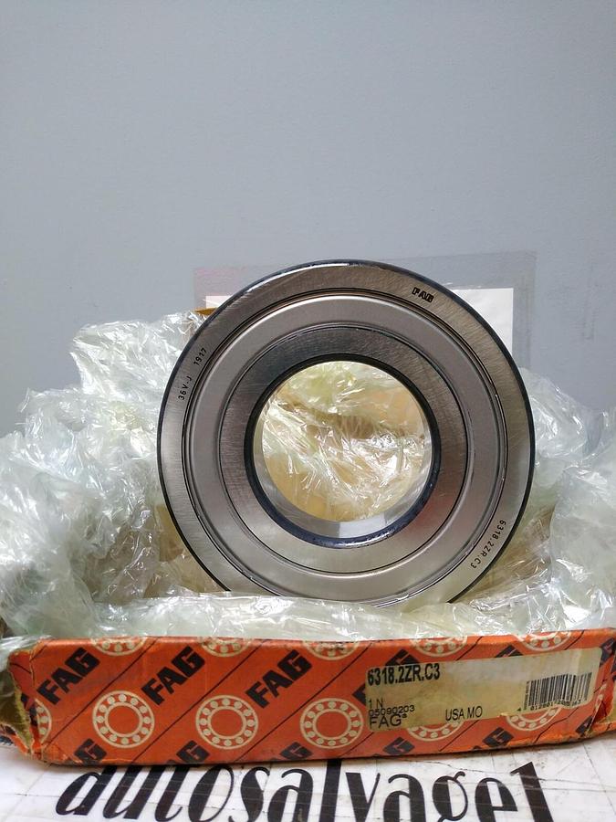 Fag,6318-2ZR-C3,Deep Groove Ball Bearing NOS