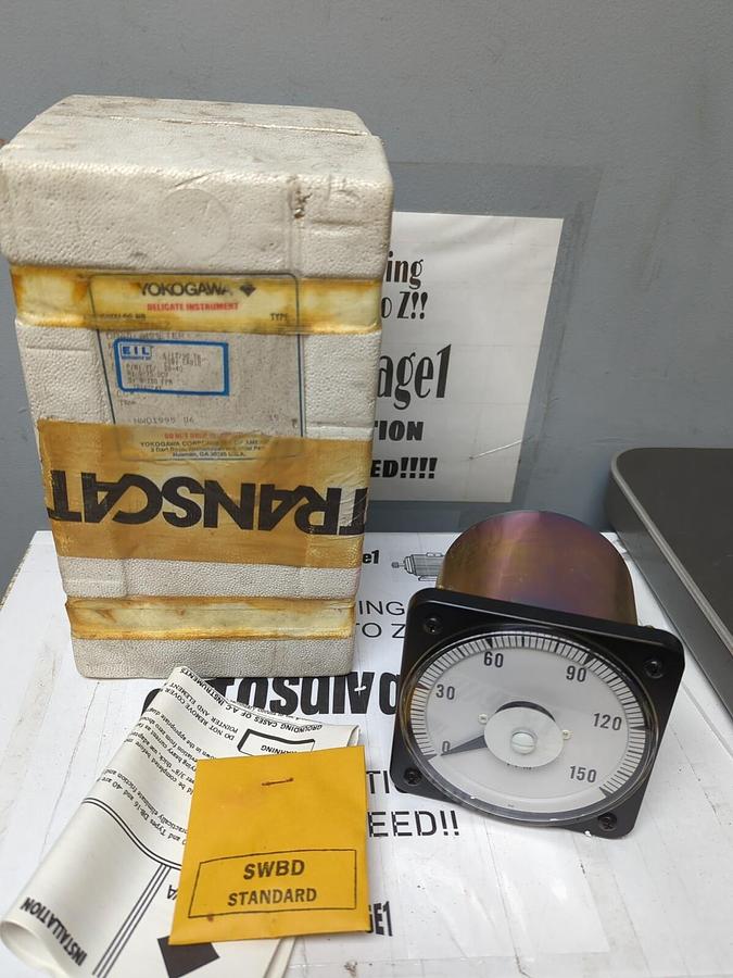 YOKOGAWA,YE/ BB-40,PANEL METER 0-75 DDV  0-150 FPM NOS