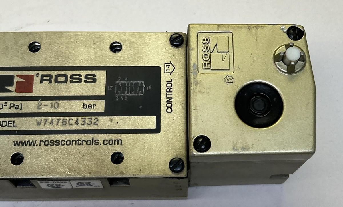 Used ROSS,W7476C4332,SOLENOID VALVE