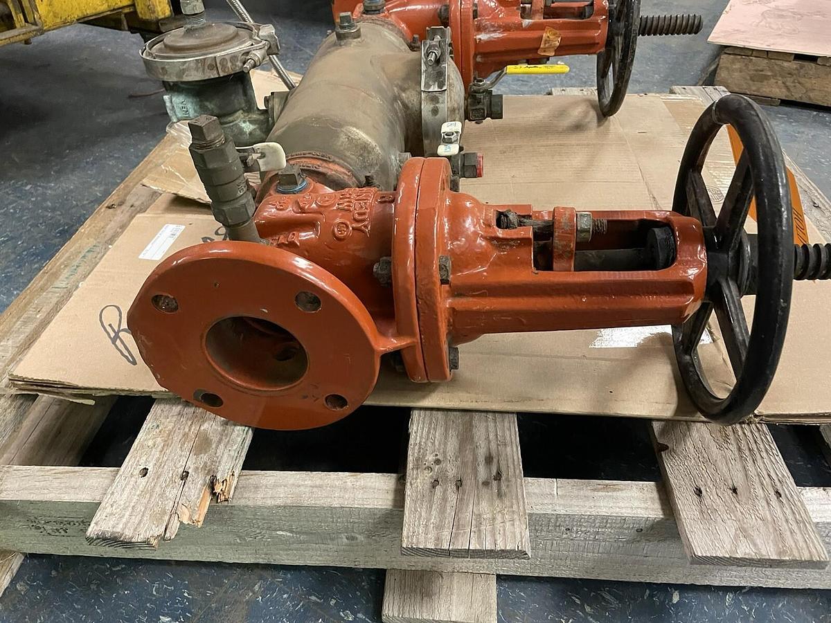 Used KENNEDY,3 INCH,DOUBLE GATE VALVE  BACK FLOW PREVENTER