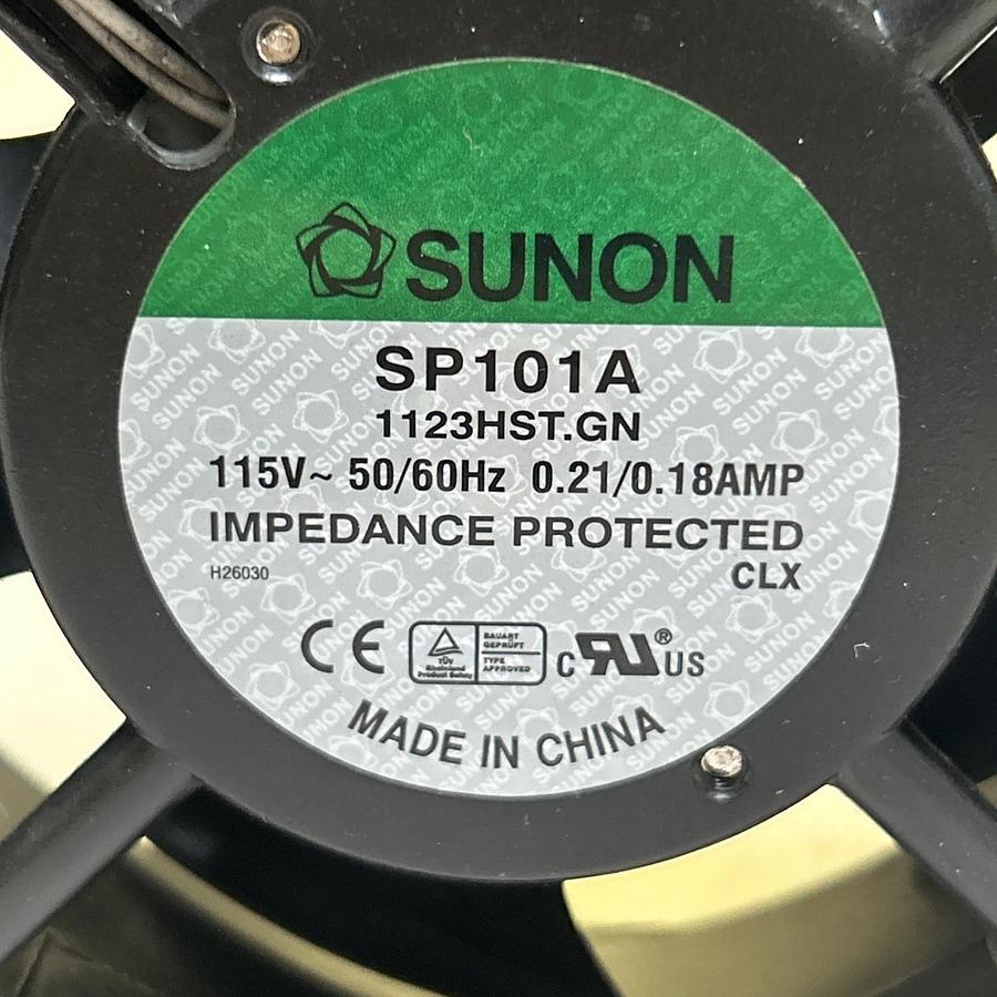 Used SUNON,SP101A,COOLING FAN 0.21AMP 115VAC