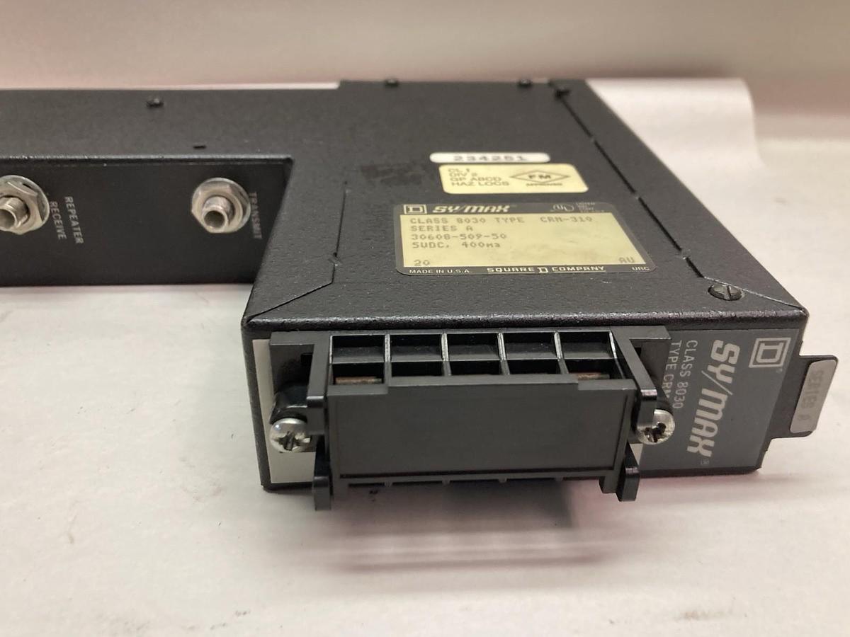Used Square D SY/MAX,Class 8030 Type CRM-310,Fiber Optic Interface Module Ser A