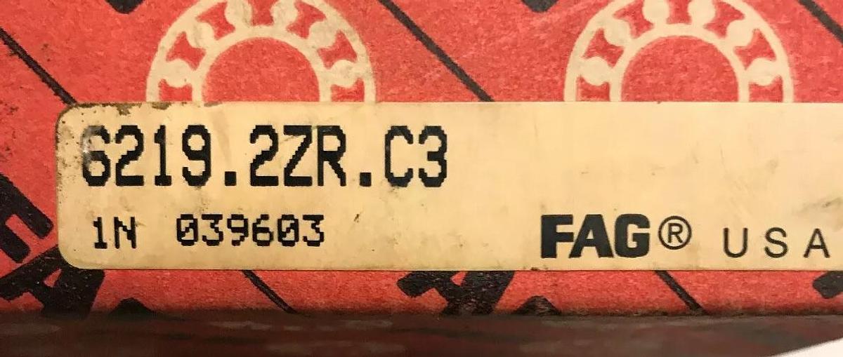 Used Fag,6219.2ZR.C3,Bearing