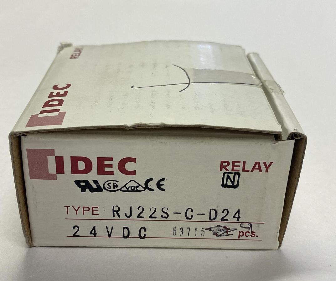 IDEC,RJ22S-C-D24,SLIM POWER RELAY LOT OF 9 NEW