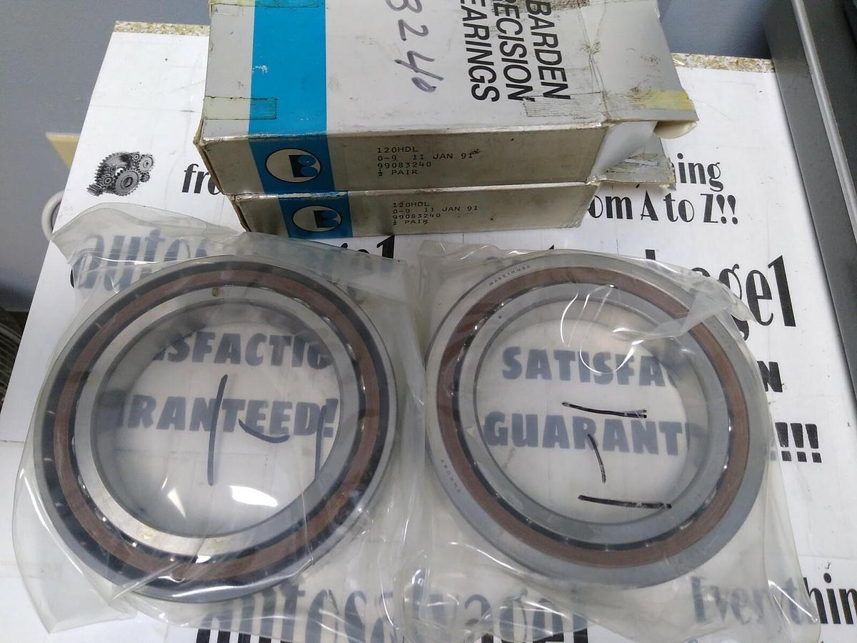 Used BARDEN,120HDL,Precision Ball Bearing Pair NOS