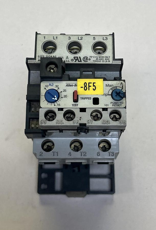 Used ALLEN BRADLEY,193-B1A1,OVERLOAD RELAY
