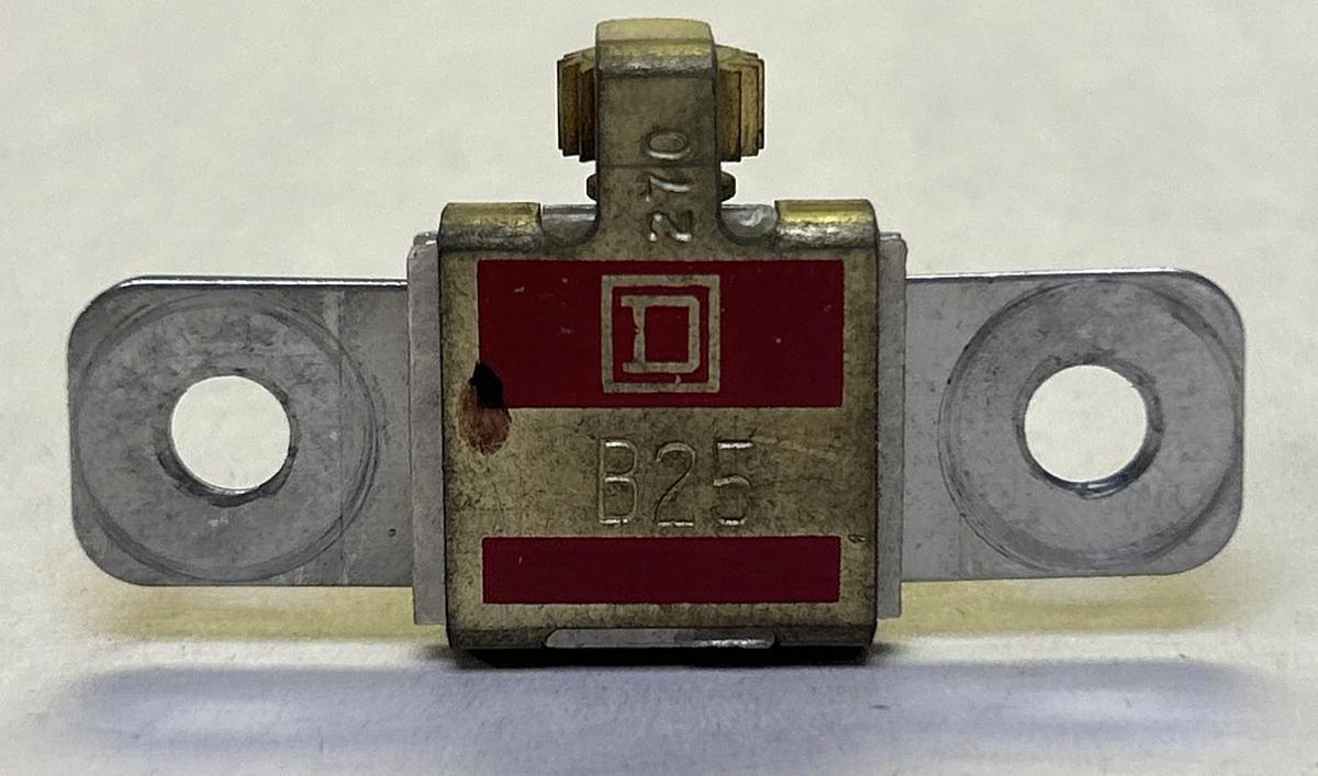 Used SQUARE D,B25,THERMAL OVERLOAD HEATER ELEMENT LOT OF 3