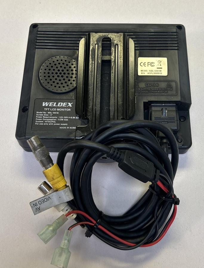 Used WELDEX,WDL-5001M,TFT LCD MONITOR 5INCH