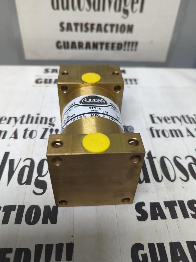 AURORA,STYLE H-12,PNEUMATIC CYLINDER 2 INCH BORE 1 INCH STROKE NOS