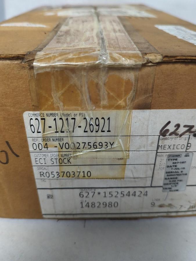 FISHER,627-1217-26921,PRESSURE REDUCING REGULATOR NOS
