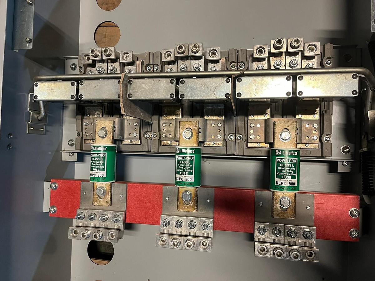 Used SIEMENS,FR357L,ITE VACU-BREAK FUSED DISCONNECT SWITCH 800A 600V 3R 500HP 3PH