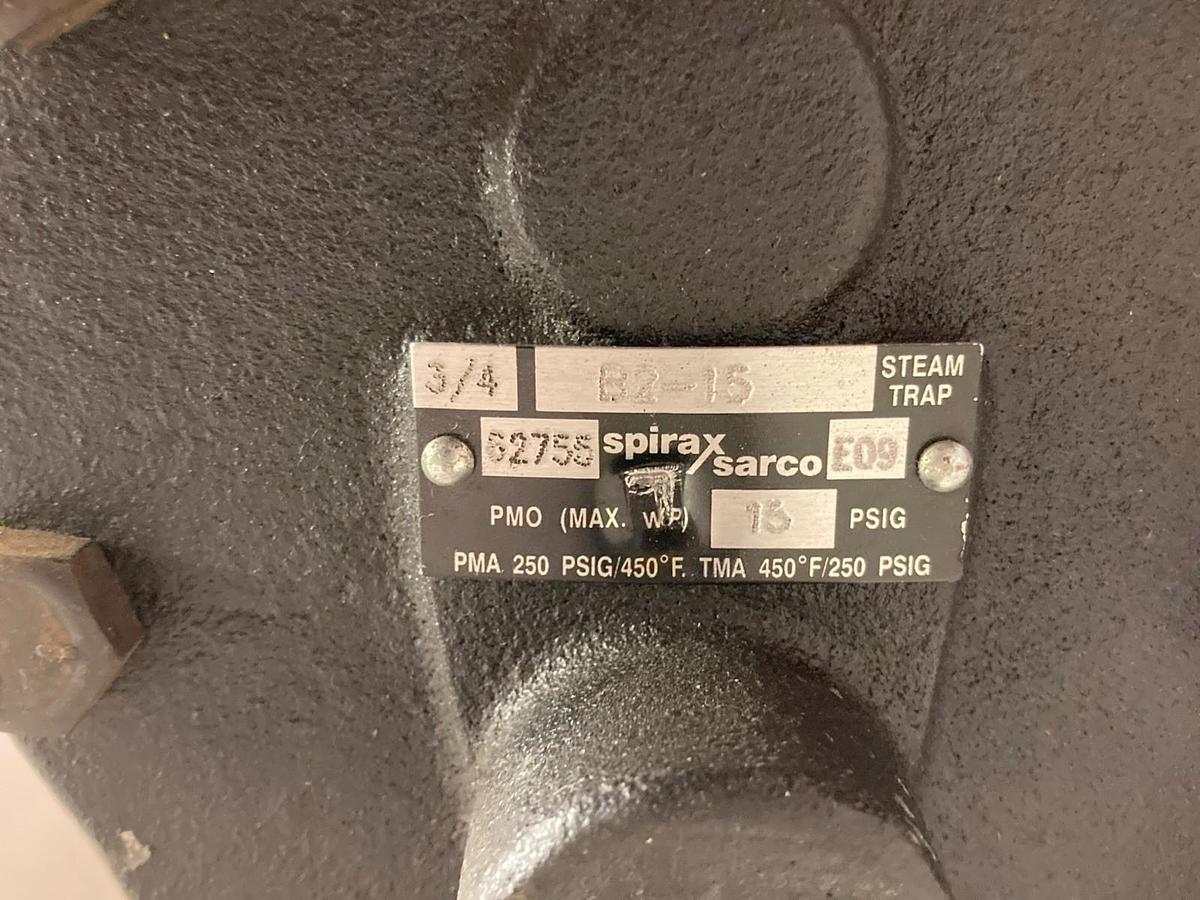 Spirax Sarco,B2-15 47700-A,Steam Trap 3/4 Inch FNPT 450°F 15PSI