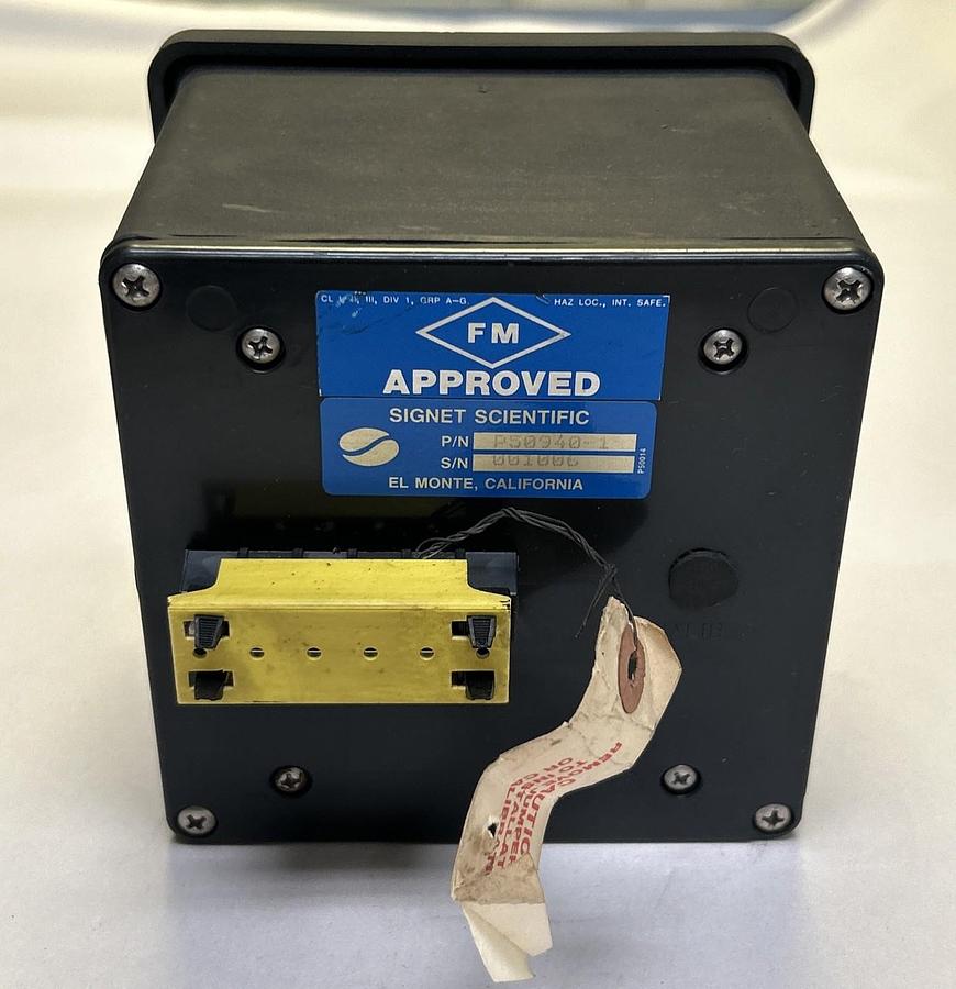 Used SIGNET SCIENTIFIC,P50940-1,FLOW METER 0-8 GPM