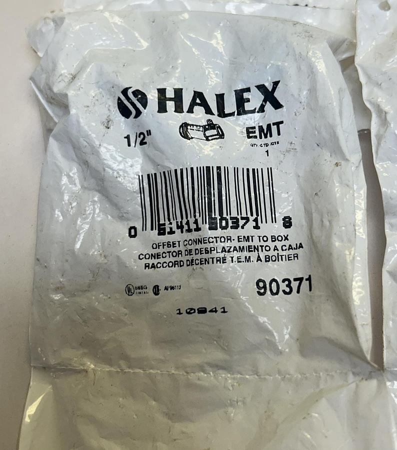 HALEX,90371,CONNECTOR 1/2INCH LOT OF 4 NOS