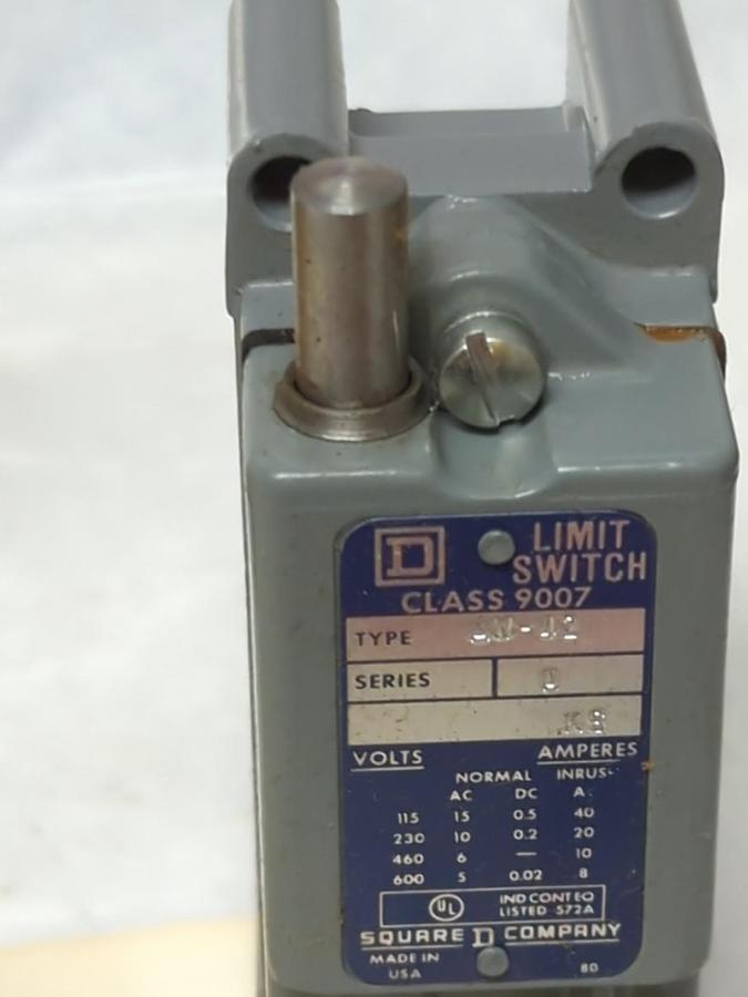 SQUARE D,80853,CLASS 9007 TYPE AW-2 POSITION SWITCH NOS