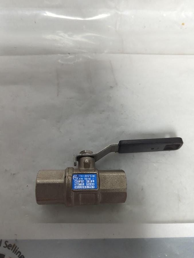 Used FK,DIN-DVGW,BALL VALVE 1/2 INCH ALLGAS PN1 PRE-OWNED